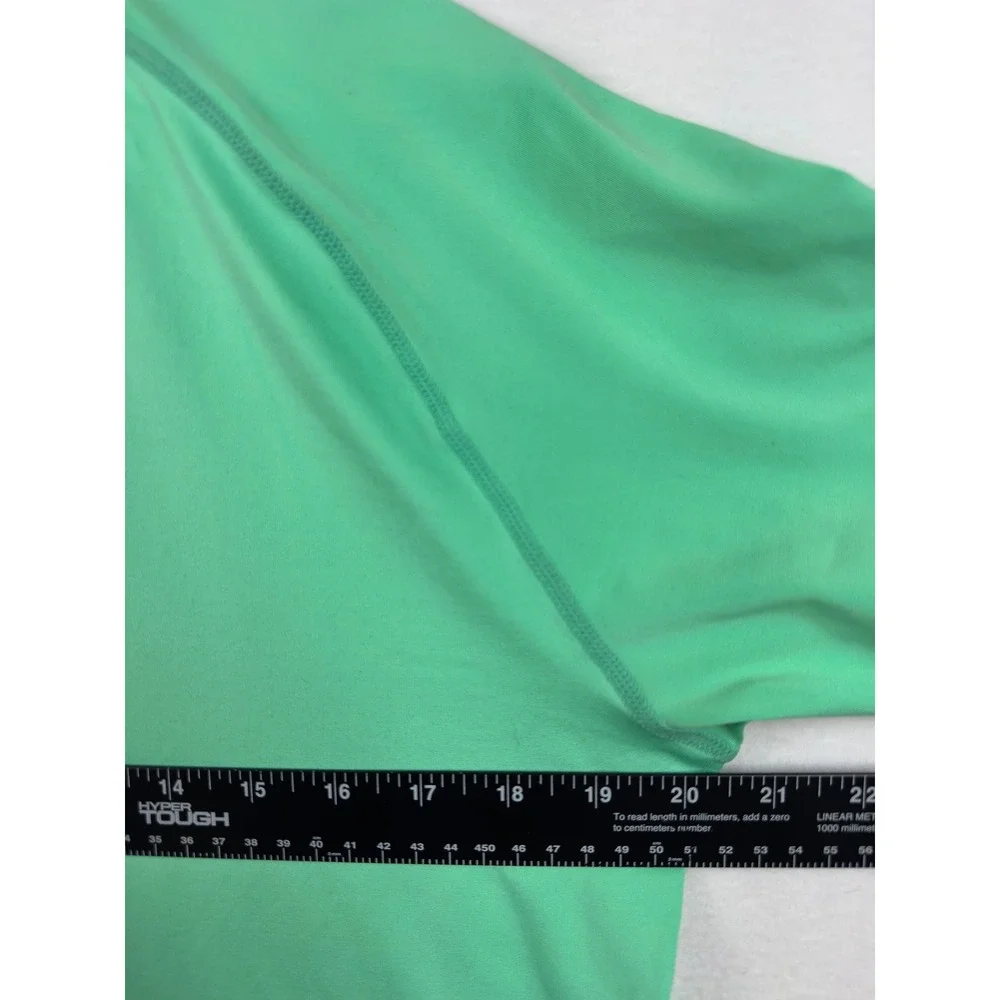 TSLA Rash Guard Womens L Green Floral Swim Shirt Surf Beach Stretch‎ FSR43